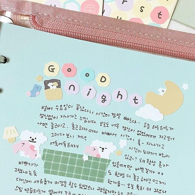 Sticker bảng chữ cái trang trí cute - Gấu Thỏ House