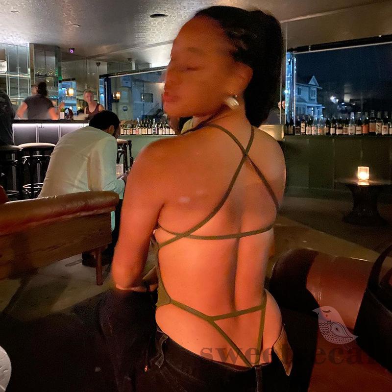 Áo Liền Quần Một Mảnh Màu Trơn Hở Lưng Cho Nữ | BigBuy360 - bigbuy360.vn