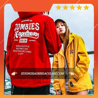 Áo khoác dù 2 lớp Zombies có nón cá tính