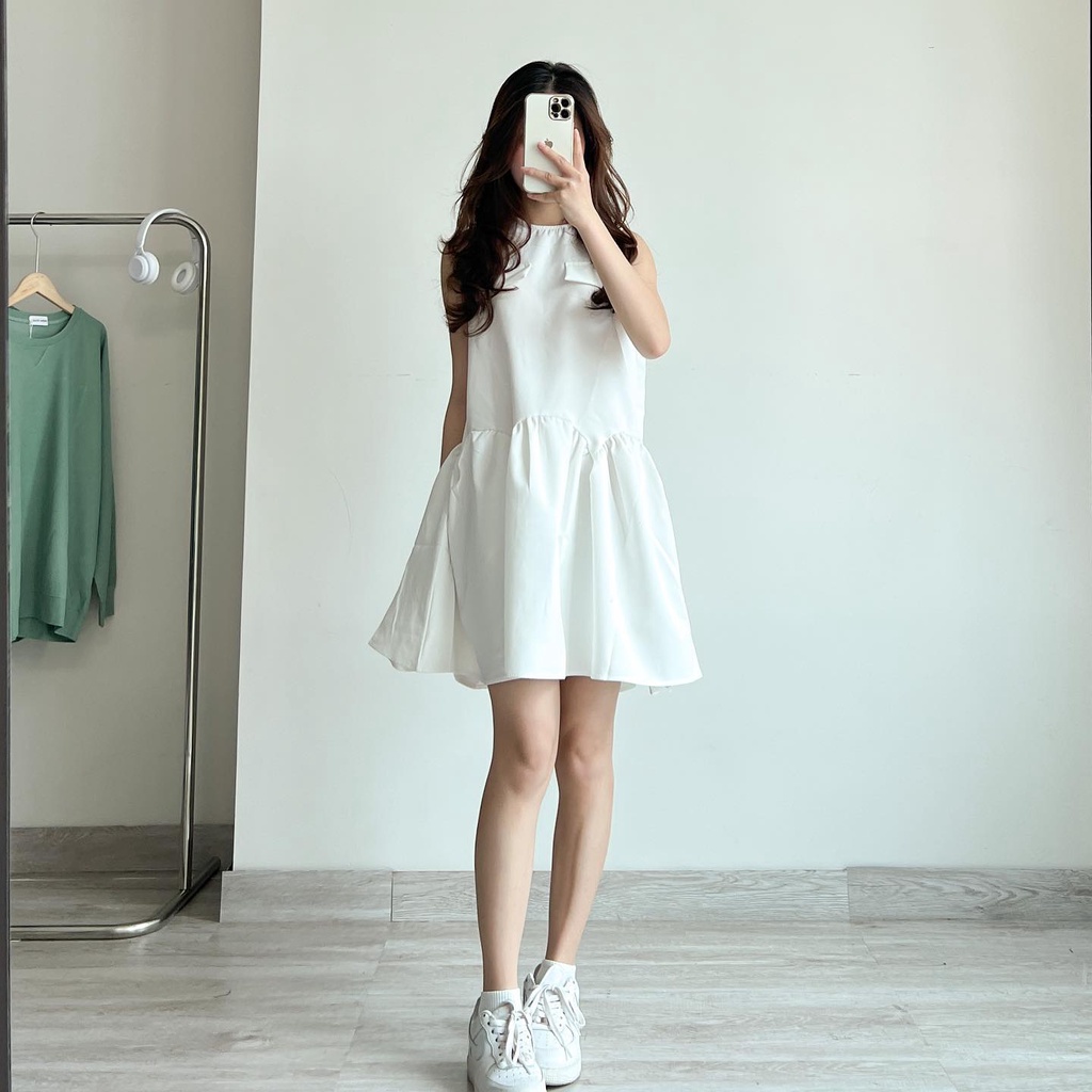 Đầm sát nách xòe xinh thời trang nữ Miho house