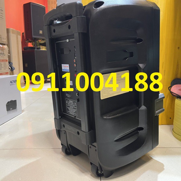 Loa kéo karaoke di động Ronamax T12  Loa kéo bluetooth hát karaoke gia đình + Tặng kèm 2 micro hút âm