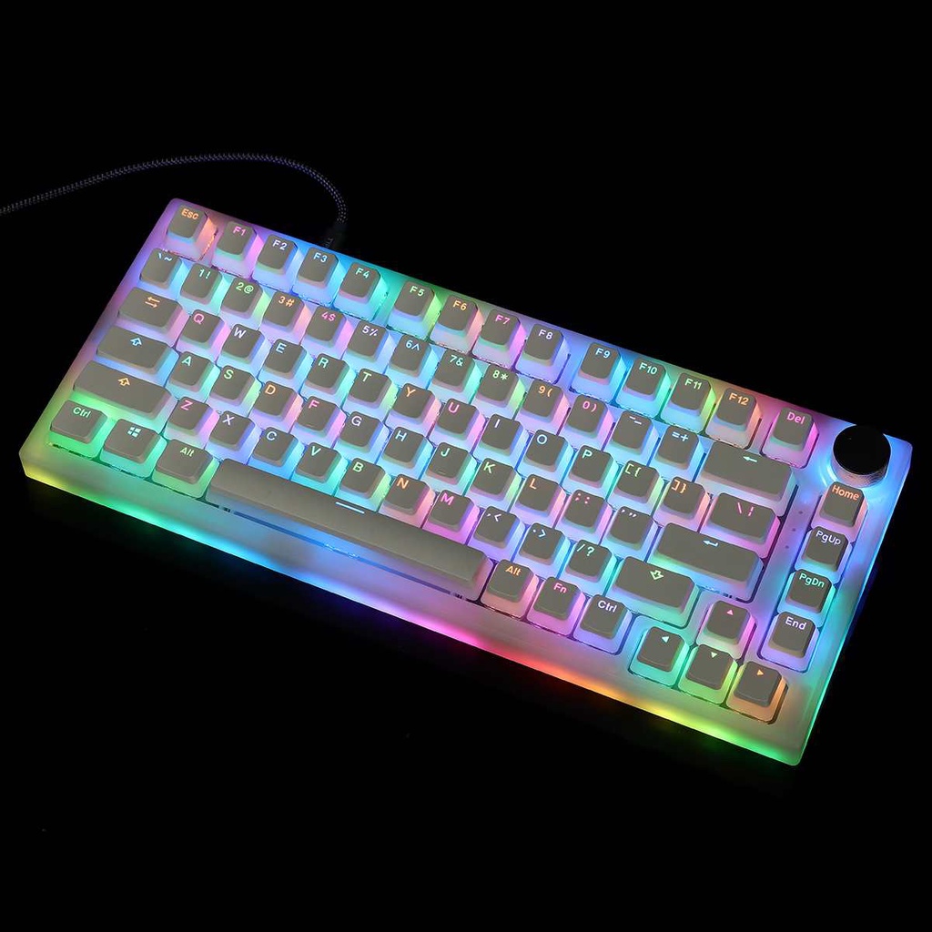 Pudding Keycap mới Cấu hình OEM Chất liệu PBT Truyền ánh sáng RGB Bàn phím cơ học Keycaps 114 Phím