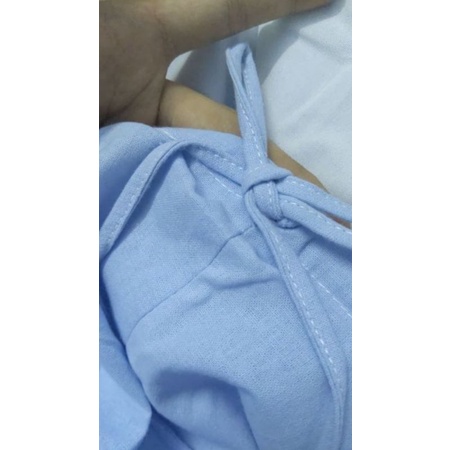 Đầm maxi , Đầm yếm , Đầm 2 dây Cao Cấp thiết kế màu xanh dáng suông dài qua gối hở lưng cột nơ sau - MiNhi | BigBuy360 - bigbuy360.vn