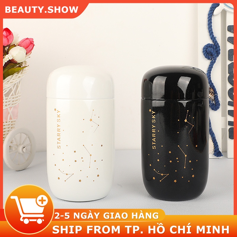 Bình nước giữ nhiệt bằng thép không gỉ 304 kiểu dáng dễ thương dung tích 200ML