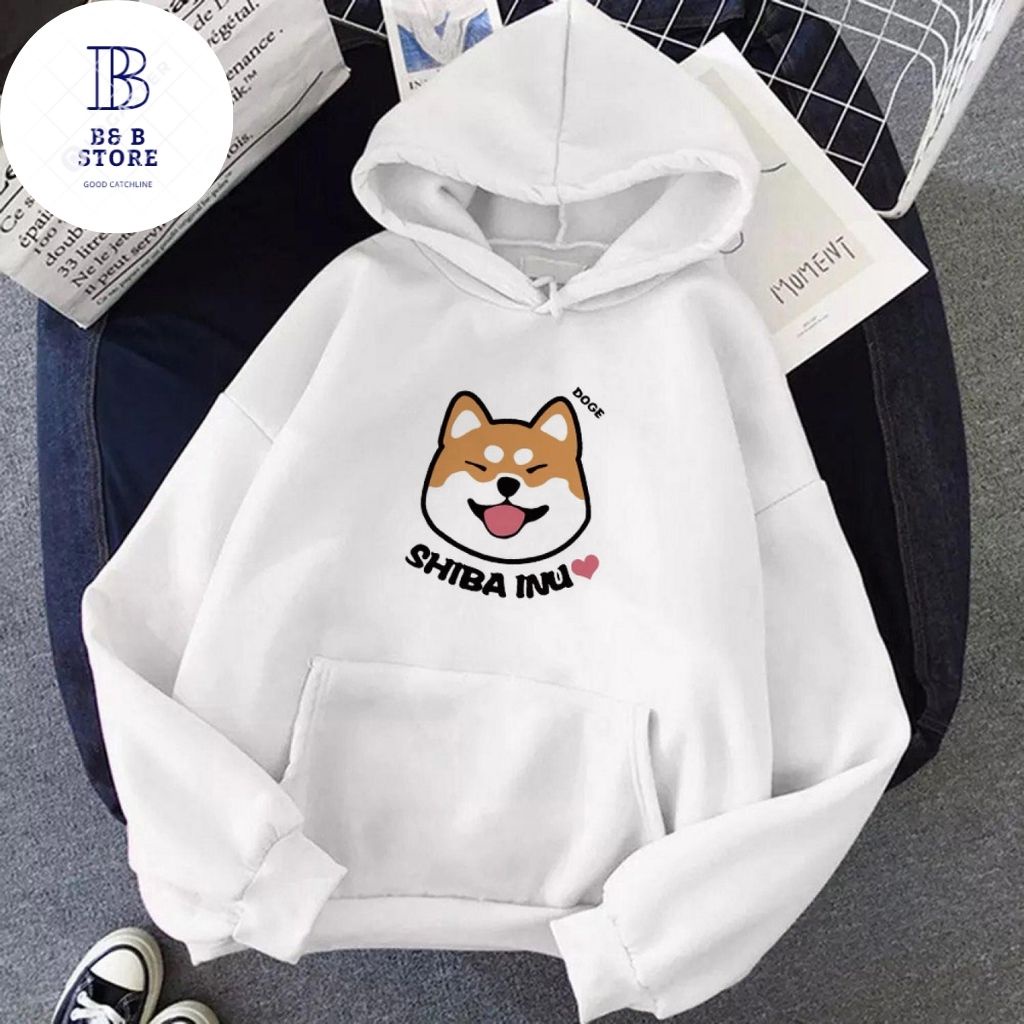 ÁO HOODIE IN CÚN SIBA NHIỀU MÀU NHIỀU SIZE DỄ THƯƠNG