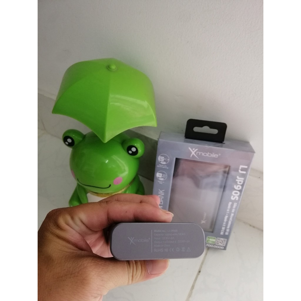 Pin dự phòng 10.000 mAh Lightning Xmobile LJ JP90S Nhôm Xám