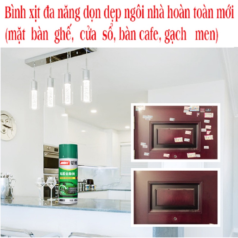 Bình xịt tẩy vết bẩn, keo dán, nhựa đường AIBO chính hãng