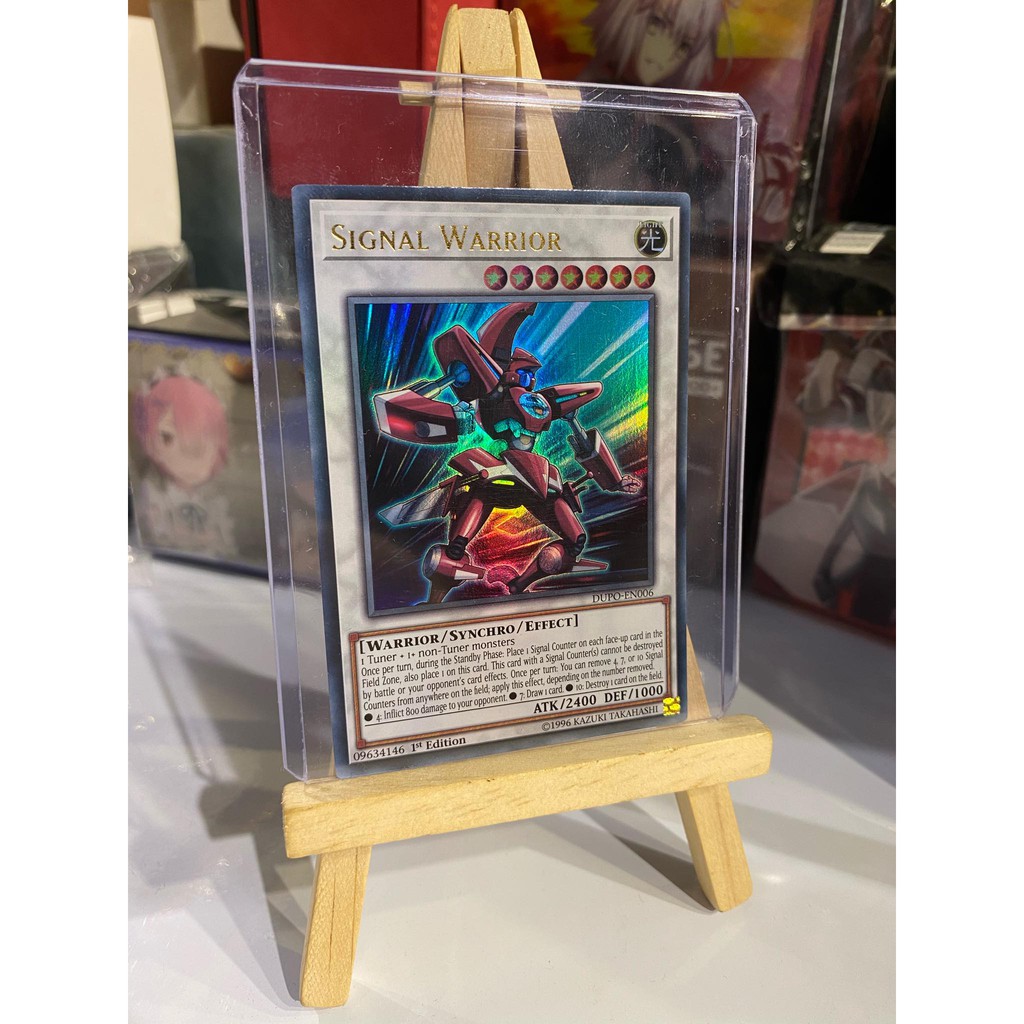 Lá bài thẻ bài Yugioh Signal Warrior – Ultra Rare - Tặng bọc bài nhựa bảo quản