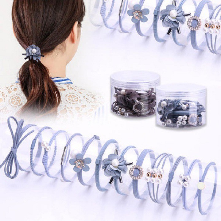 Hộp 12 Dây Cột Tóc Cute