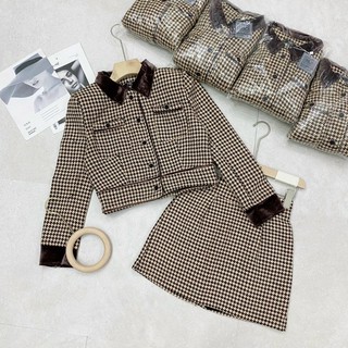 SET DẠ NHUNG KẺ PHỐI VIỀN NHUNG