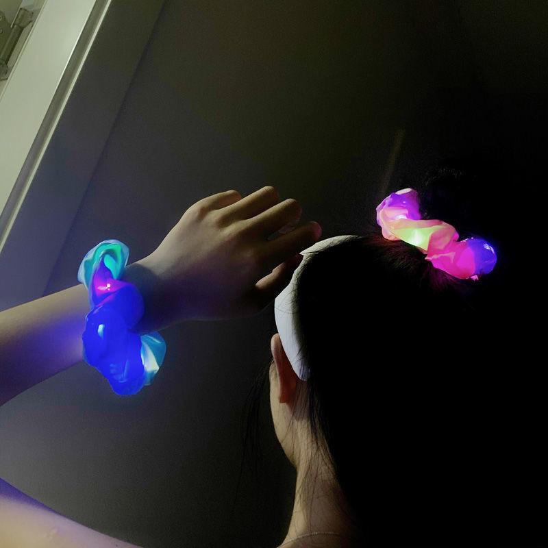 Dây Buộc Tóc Hình Chú Heo Đáng Yêu Có Đèn Led