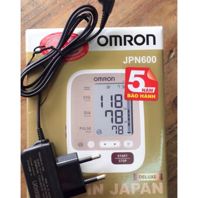 Máy đo huyết áp Omron JPN600 tặng bộ đổi nguồn
