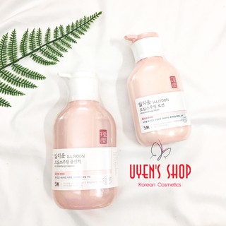 Sữa tắm/ Sữa dưỡng thể ILliyoon OIL SMOOTHING Cleanser 500ml/ Lotion 350ml