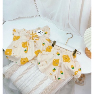 vải đũi lạnh gấu bear mềm mát