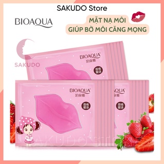 Mặt nạ môi Bioaqua,mask ngủ dưỡng môi dưỡng ẩm,ngừa thâm, mềm mịn môi 8gr SKD006