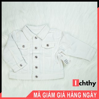 Áo khoác jean bé gái màu trắng - Thời trang HM