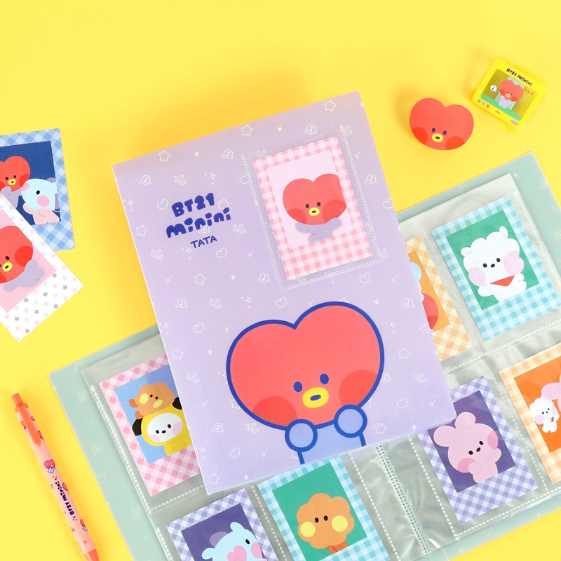 Tập ảnh mini in hình Bt21 xinh xắn đáng yêu