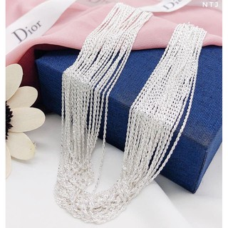Dây chuyền dạng xoắn thừng dài 45cm -