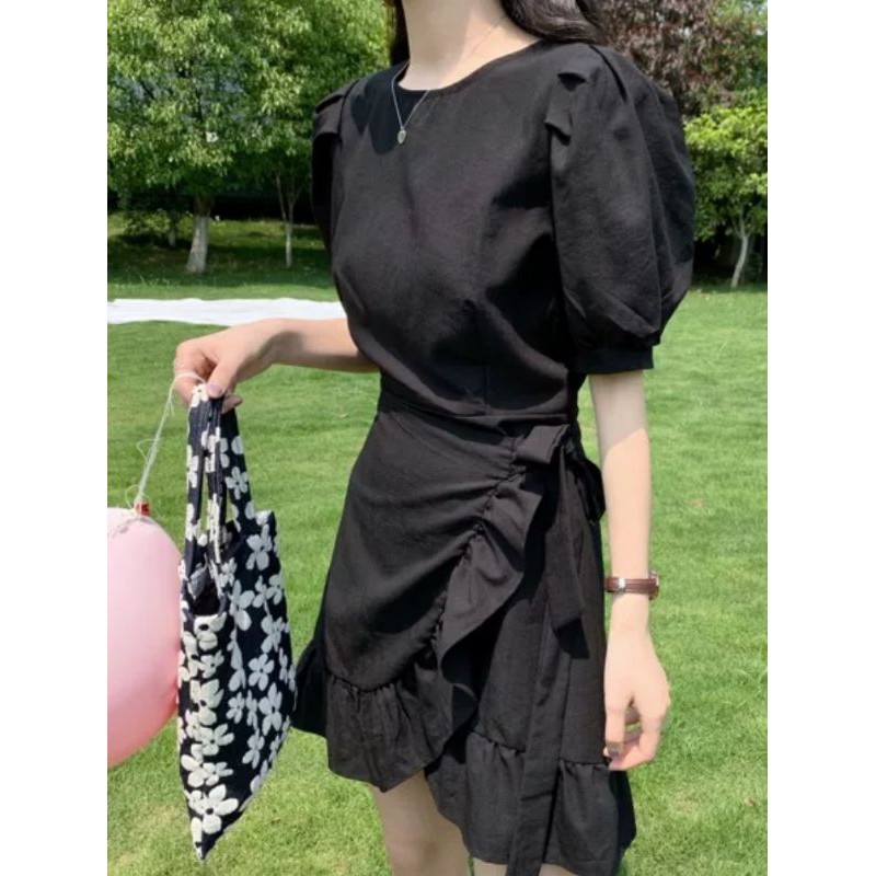 ❤Đầm đen tà chéo ulzzang❤ 2 kiểu siêu phẩm | BigBuy360 - bigbuy360.vn