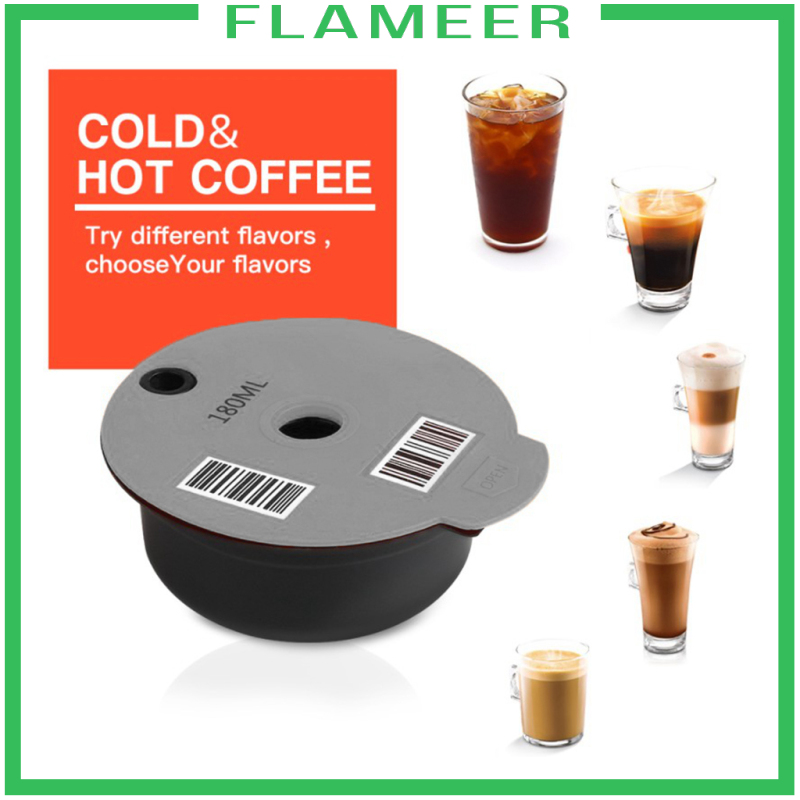 [FLAMEER]Reusable Coffee Capsule Pod Slicone Lid Fits Bosch for Tassimo Machine