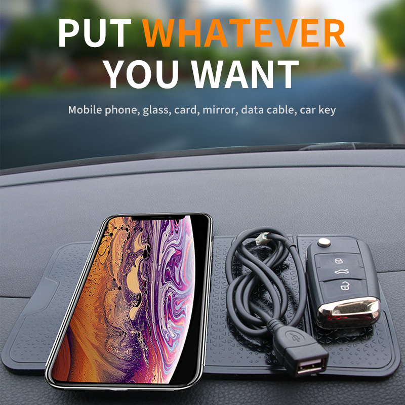 Thảm lót để đồ dùng SEAMETAL kết dính mạnh thiết kế chống trượt đặt trên bảng điều khiển xe hơi