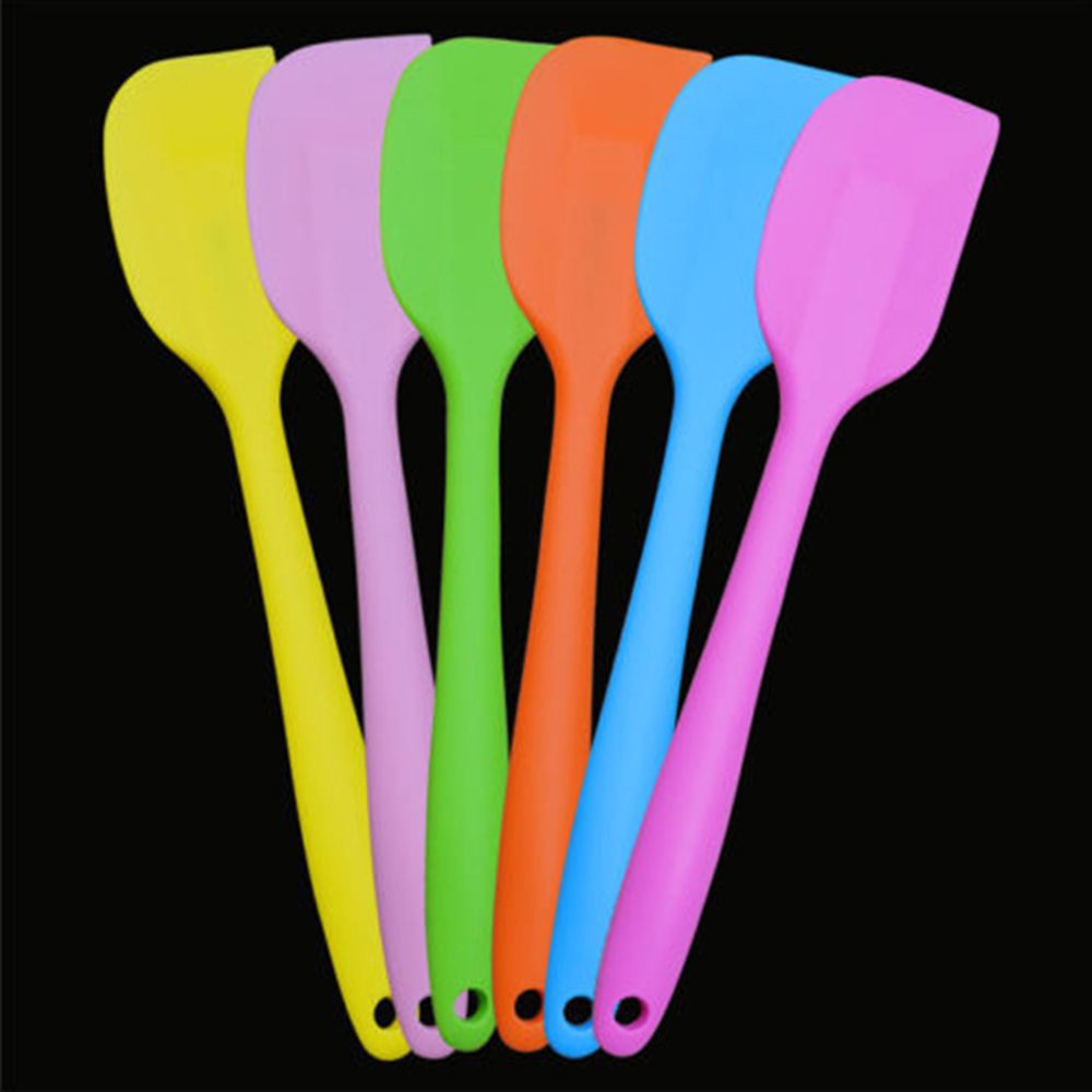 Flexible Cookie Safety Mixing Cook Butter Baking Help Cream Cake Maker Spatula Scraper Brush