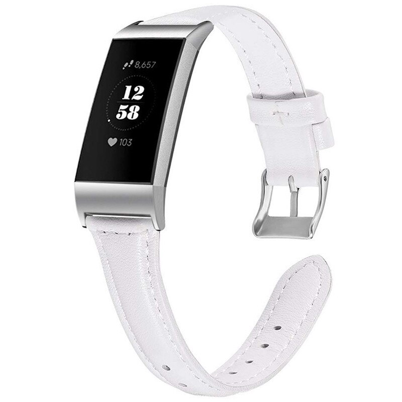 Dây đeo bằng da thật cho đồng hồ thông minh Fitbit size nhỏ 10.17