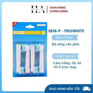 Đầu bàn chải điện thay thế EB18-P- PROWHITE làm trắng tự nhiên sản xuất theo tiêu chuẩn của Oral B