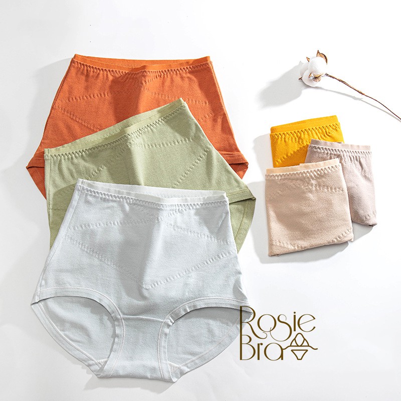 Quần Lót Nữ Cạp Cao Cotton Mỏng Kháng Khuẩn Co Giãn 4 Chiều P466