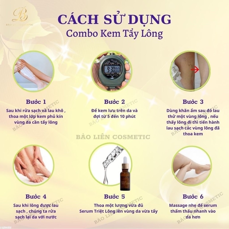 Kem Tẩy Lông Bảo Liên  - Perfect Brand tẩy mọi loại lông vĩnh viễn nhanh gọn chỉ 5 phút sạch mịn và căng da