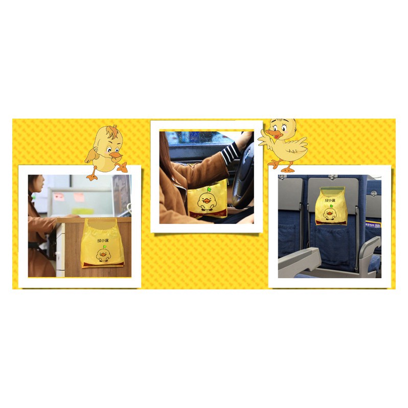 Túi đựng rác thiết kế hoạt hình treo xe ô tô dùng một lần thân thiện với môi trường