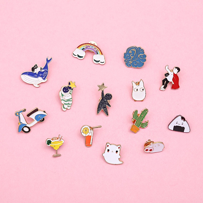 Trâm Cài Áo Sơ Mi Kiểu Hoạt Hình Nhật Bản Dễ Thương