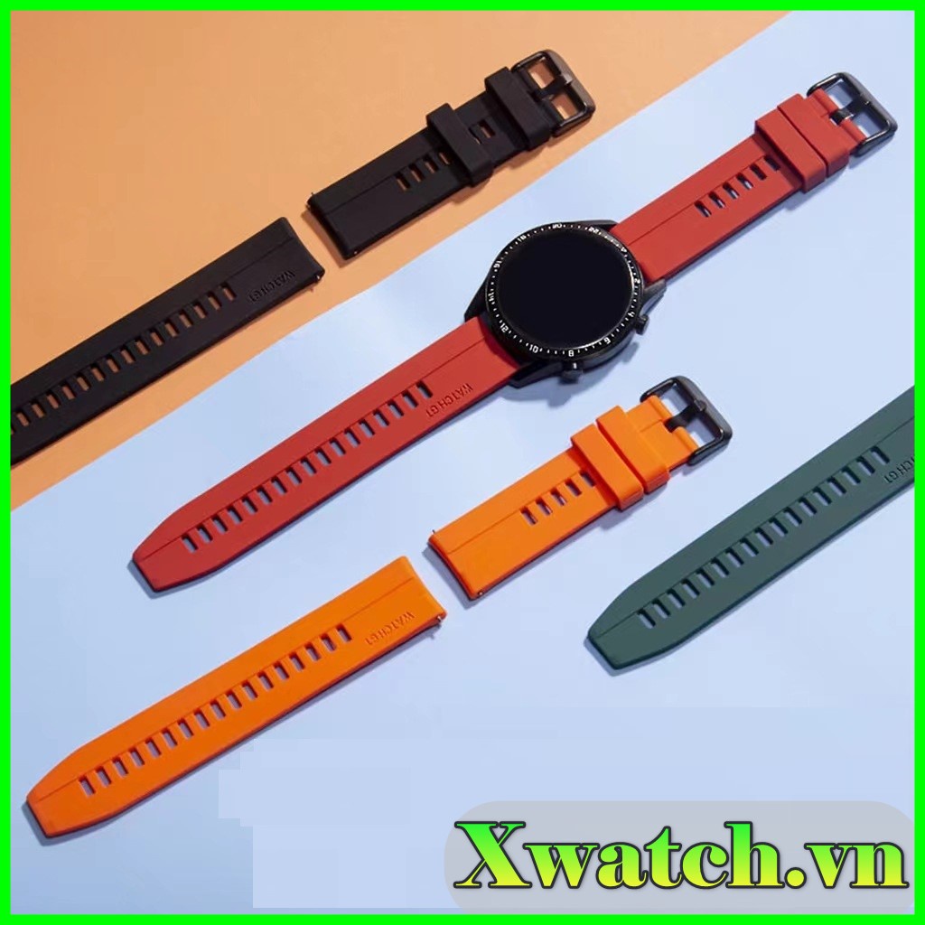 22mm _ Dây đồng hồ Cao Su Huawei Watch GT3 GT2 Gear S3 Watch 1/3 45mm 46mm