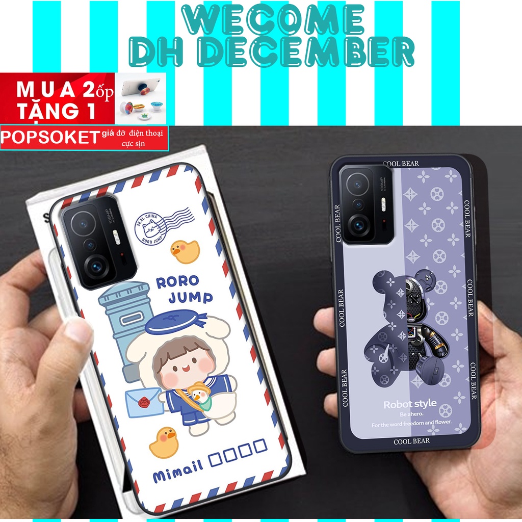 Ốp lưng Xiaomi MI 11T / MI 11T PRO  in hình 3D gấu mới nhất - sang - chảnh - ĐẸP- BỀN