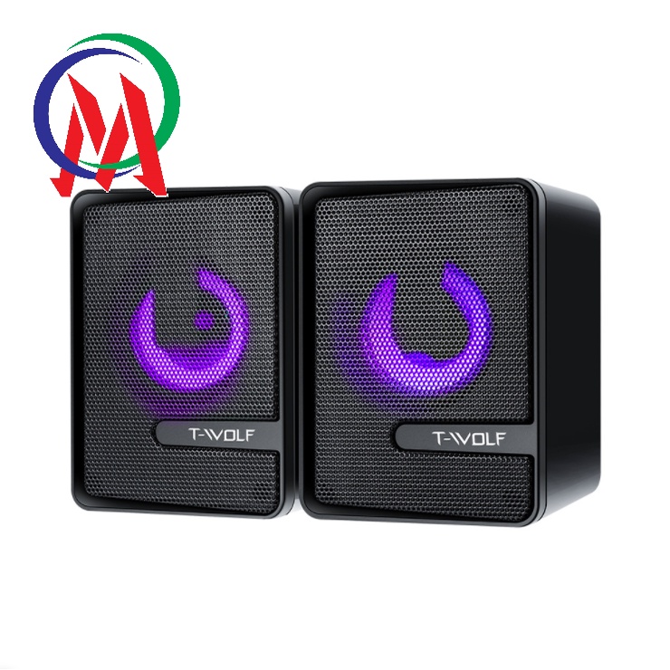 Loa vi tính 2.0 T - Wolf S3 Led 7 màu