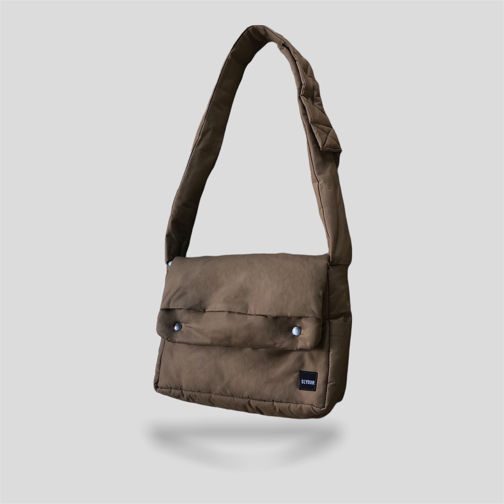 Túi đeo chéo BROWN unisex nam nữ , túi local brand chính hãng SLYOUR