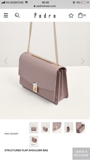 STRUCTURED FLAP SHOULDER BAG pedro
