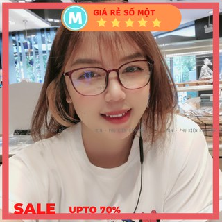 Gọng kính cận nữ nhựa mảnh càng kim loại 872 - Mineyewear