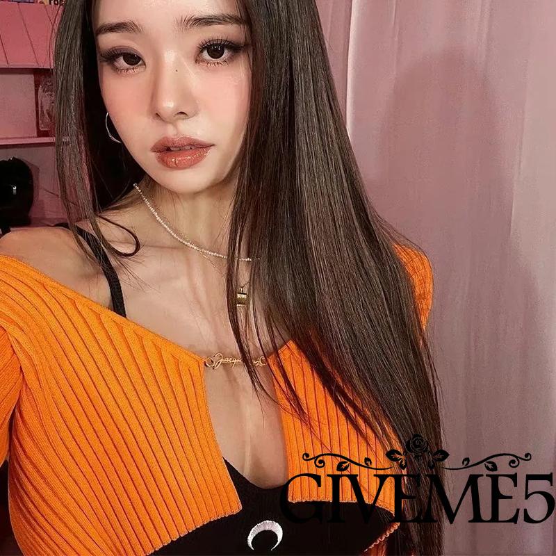 Áo Croptop Tay Dài Màu Sắc Thanh Lịch Cho Nữ