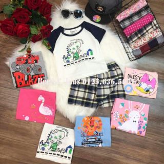 Set 3 bộ cater's bé trai/gái cotton co giãn 4 chiều