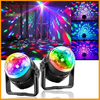 Đèn LED 7 Màu Đèn Sân Khấu Mini Trang Trí, Phòng Karaoke, Phòng Bay Đèn Chóp Theo Nhạc Xoay