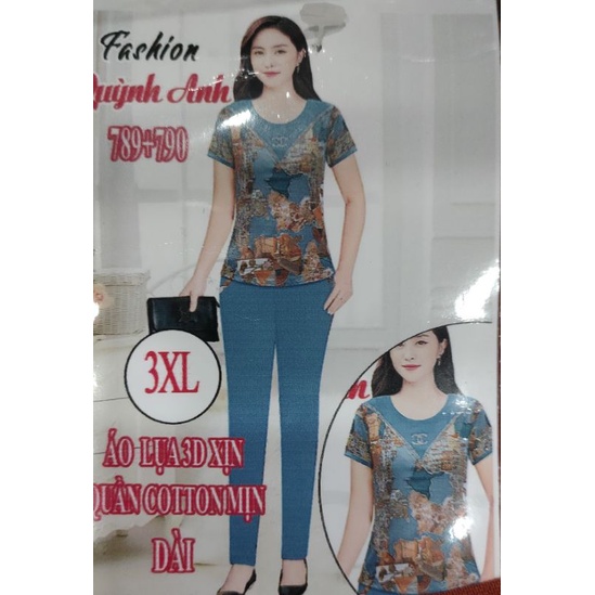 Bộ Quỳnh Anh tay ngắn quần 9 tấc,quần dài sale sốc(có size đại)