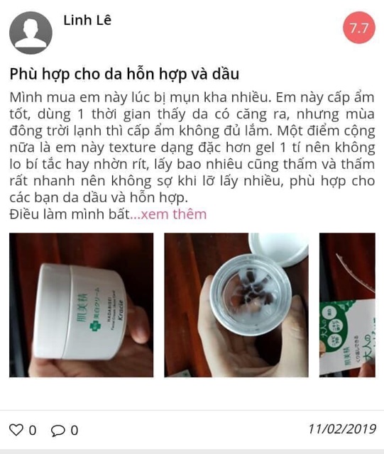 Kem dưỡng trụ mụn trắng da Kracie siêu tốt cho da dầu mụn