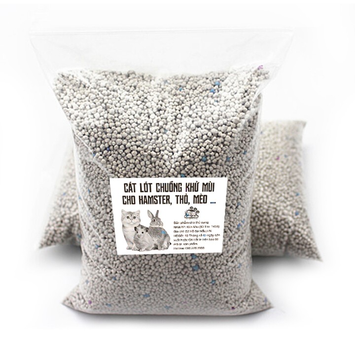 1kg Cát sand lót chuồng cho hamster, nhím cảnh, các thú cưng nhỏ, tinh chất bentonite thấm hút và khử mùi