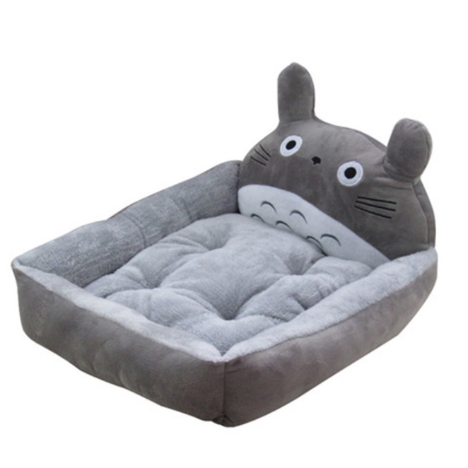 Ổ Nệm Totoro 3D Xám Nệm Rời Cho Chó Mèo