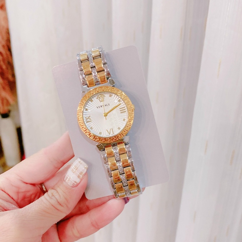 Đồng hồ nữ đeo tay đẹp VERSACE thời trang  cao cấp dây thép không gỉ chống nước bảo hành 12 tháng - DHN 17 | BigBuy360 - bigbuy360.vn