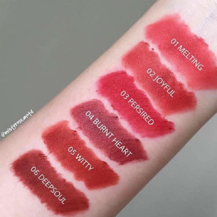 Son kem lì Romand Zero Velvet Lip Tint