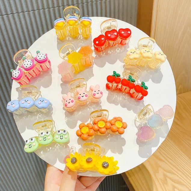 Kẹp tóc mái màu sắc ngọt ngào dễ thương cho bé gái