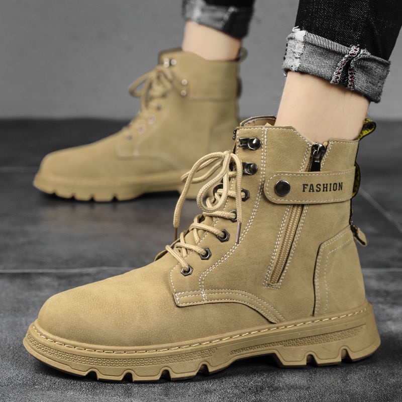 Giày Boot Nam Cổ Cao Thời Trang Cá Tính