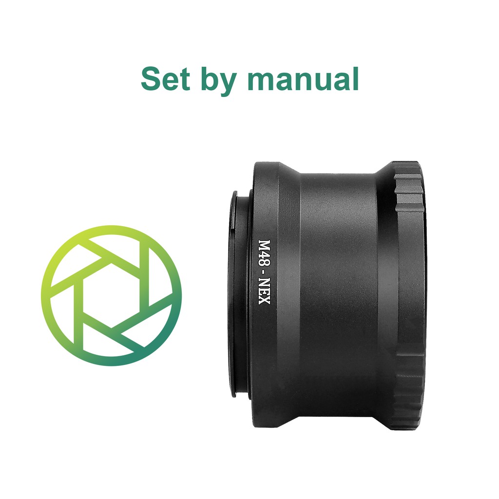 SVBONY SV196 camera adapter Wide M48 to NEX E-mount Ring Adapter for Sony NEX Alpha Body Camera